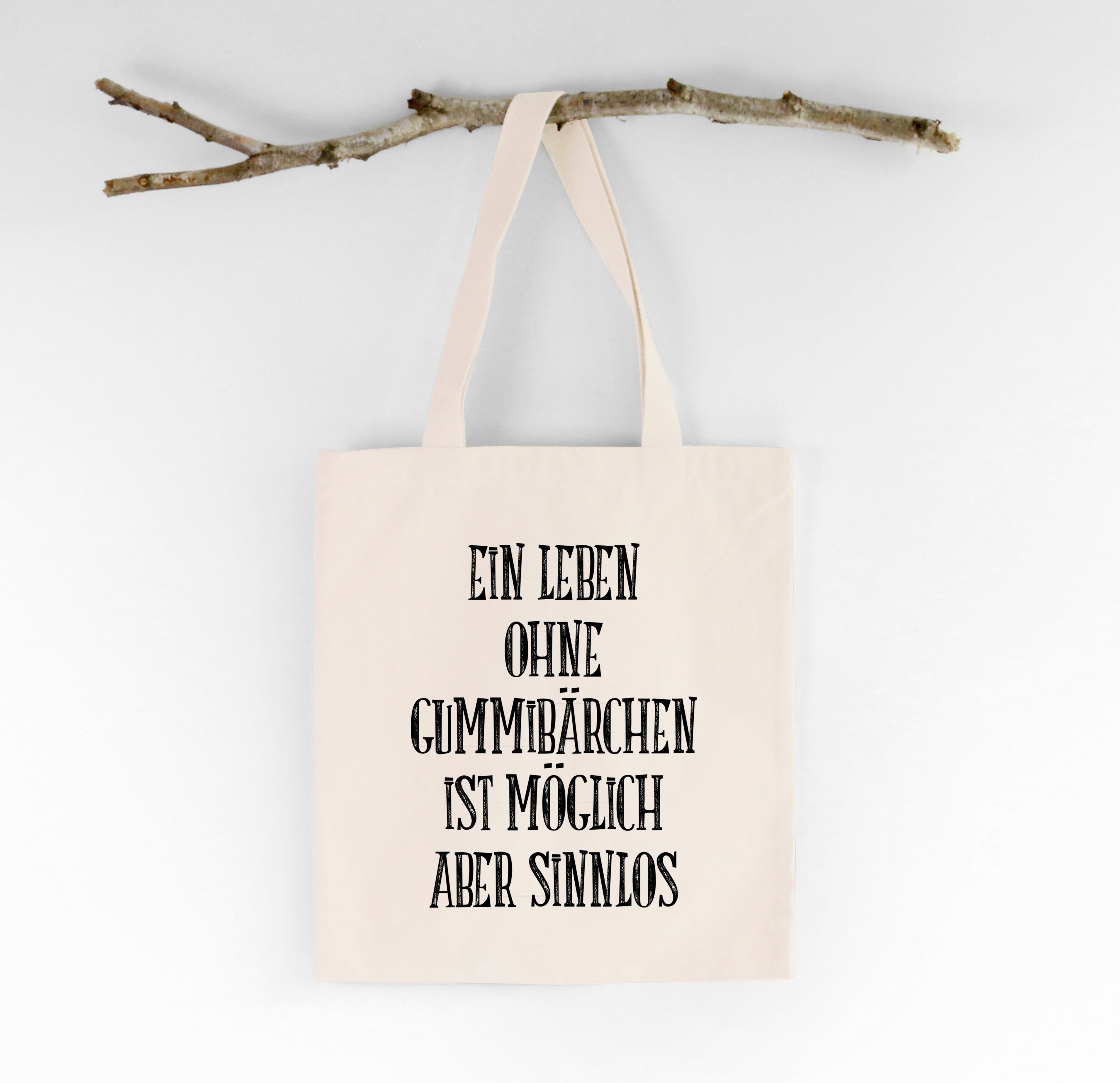 Bio-Stoffbeutel "Gummibärchen" - Individuelle Einladung